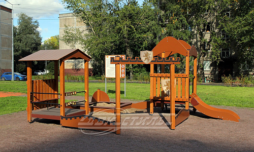 Песочный дворик с горкой Форт ПЕ-50 н.  �2